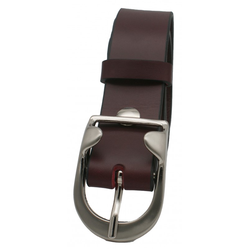 Ceinture Bordeaux 4 cm boucle 14