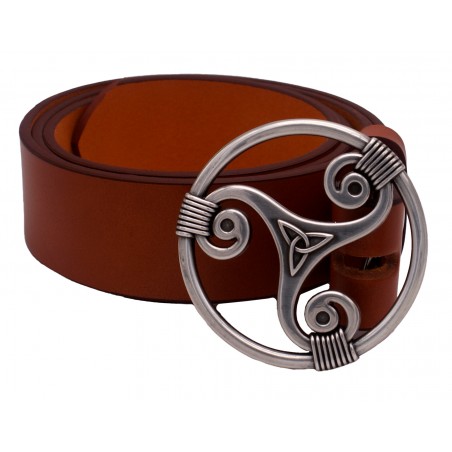 Ceinture Camel classique 4 cm Boucle Triskel 29
