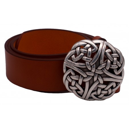 Ceinture Camel classique 4 cm Boucle Entrelacs celtique 31