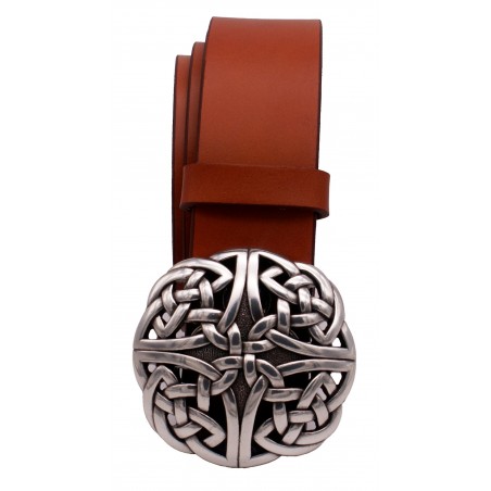 Ceinture Camel classique 4 cm Boucle Entrelacs celtique 31