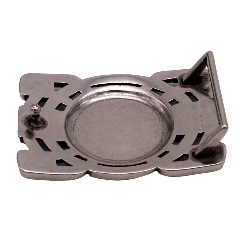 Boucle de ceinture Rectangle 3 loups celtiques 30