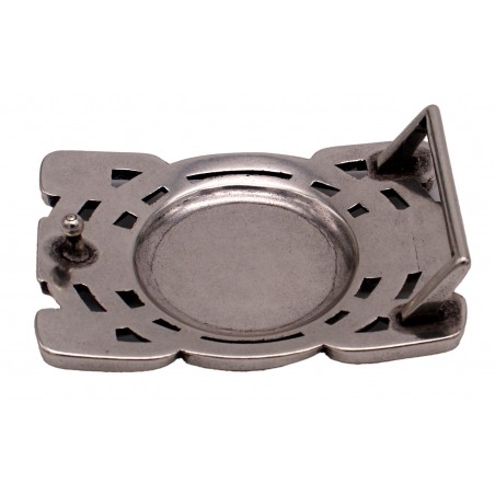 Boucle de ceinture Rectangle 3 loups celtiques 30