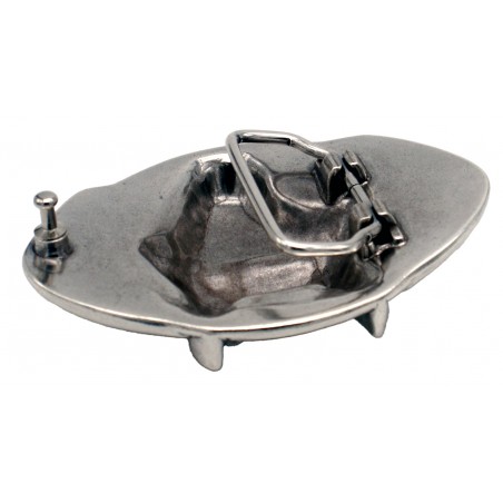 Boucle de ceinture ovale Loup celtique 37