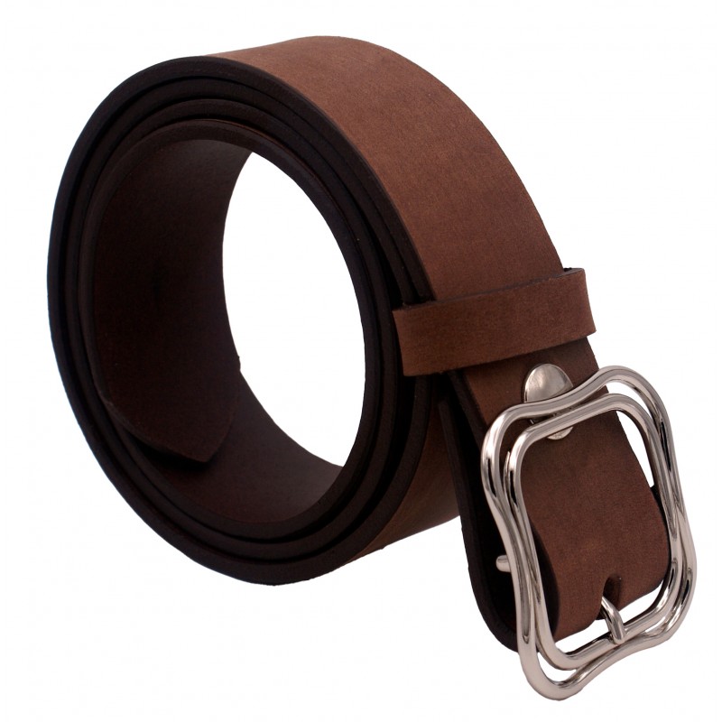 Ceinture artisanale en cuir Old river 4 cm...