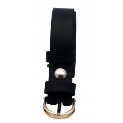 Ceinture noire classique 3 cm boucle 15 2