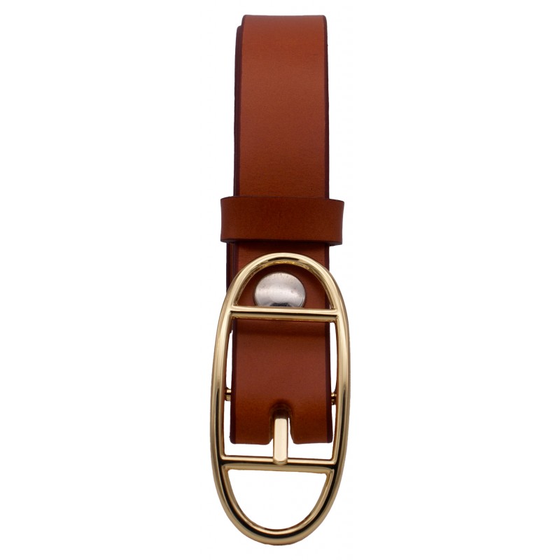 Ceinture Camel classique 3 cm boucle double...