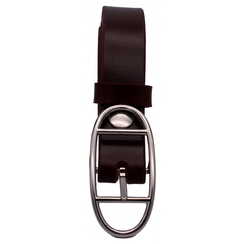 Ceinture Cognac classique 3 cm boucle double...