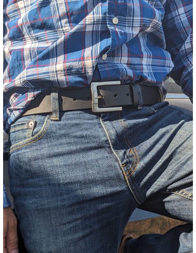 ceinture en cuir 4 cm