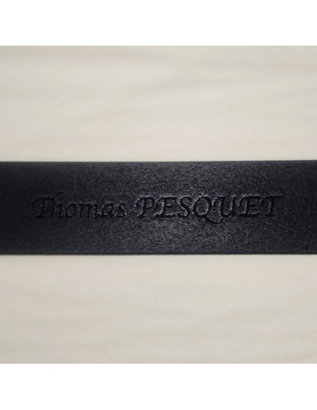 Ceinture noire classique 4 cm boucle 1