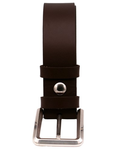 Ceinture en cuir marron foncé – 4 cm – boucle...