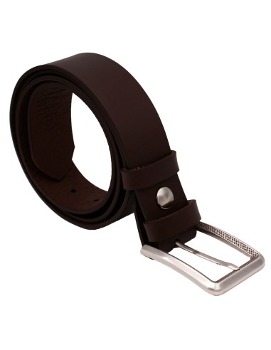 Ceinture en cuir marron foncé – 4 cm – boucle...
