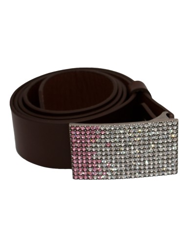 Ceinture en cuir marron foncé – 4 cm – boucle...