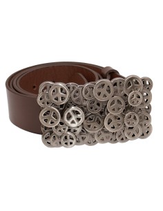 Ceinture en cuir marron foncé – 4 cm – Grosse boucle... 2