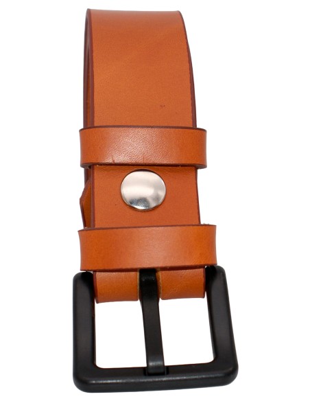 Ceinture en cuir spéciale aéroport 3,5 cm – boucle POM sans métal