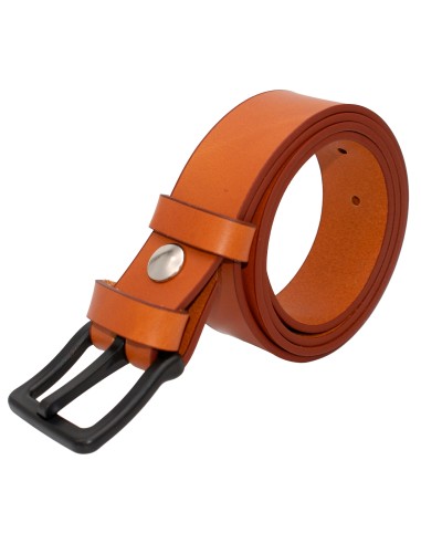 Ceinture en cuir spéciale aéroport 3,5 cm – boucle POM sans métal