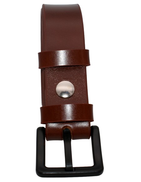 Ceinture en cuir spéciale aéroport 3,5 cm – boucle POM sans métal