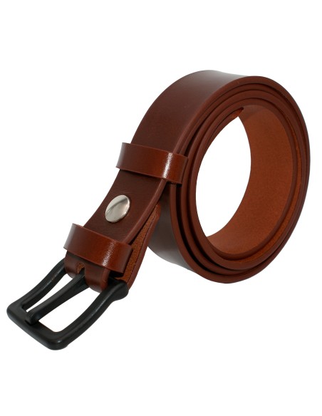 Ceinture en cuir spéciale aéroport 3,5 cm – boucle POM sans métal