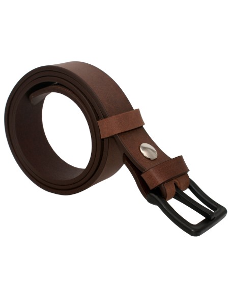 Ceinture en cuir spéciale aéroport 3,5 cm – boucle POM sans métal