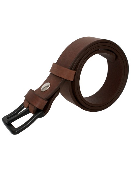 Ceinture en cuir spéciale aéroport 3,5 cm – boucle POM sans métal