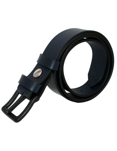 Ceinture en cuir spéciale aéroport 3,5 cm – boucle POM sans métal