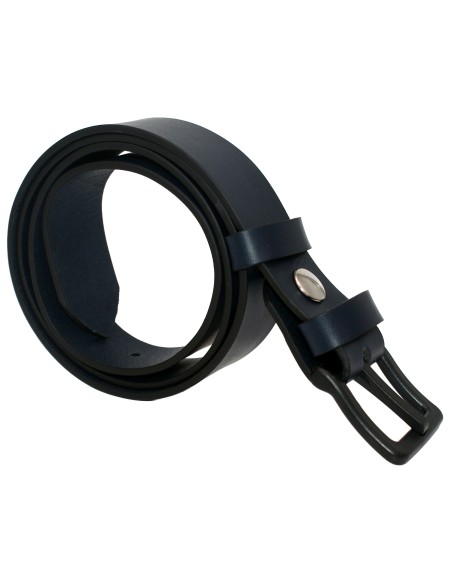 Ceinture en cuir spéciale aéroport 3,5 cm – boucle POM sans métal