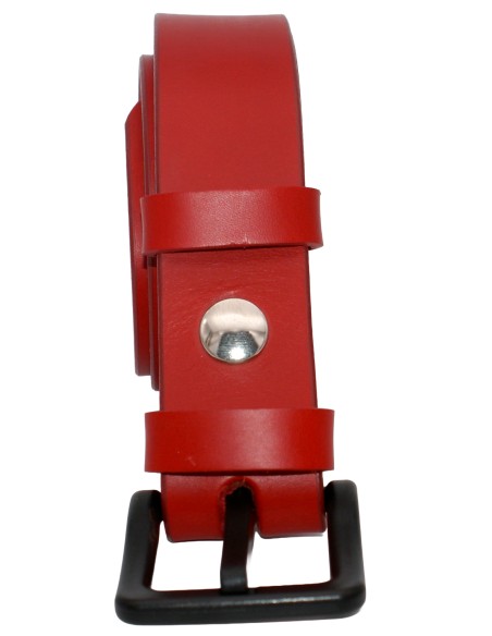 Ceinture en cuir spéciale aéroport 3,5 cm – boucle POM sans métal