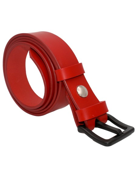 Ceinture en cuir spéciale aéroport 3,5 cm – boucle POM sans métal