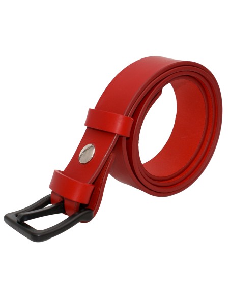 Ceinture en cuir spéciale aéroport 3,5 cm – boucle POM sans métal