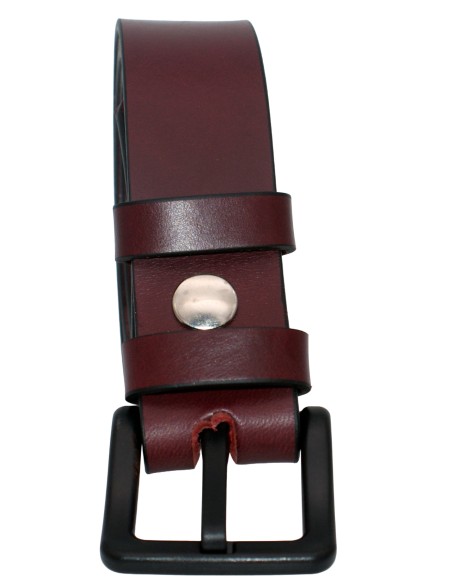 Ceinture en cuir spéciale aéroport 3,5 cm – boucle POM sans métal