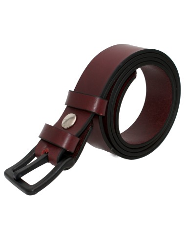 Ceinture en cuir spéciale aéroport 3,5 cm – boucle POM sans métal