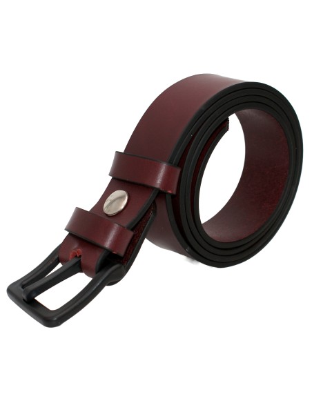 Ceinture en cuir spéciale aéroport 3,5 cm – boucle POM sans métal