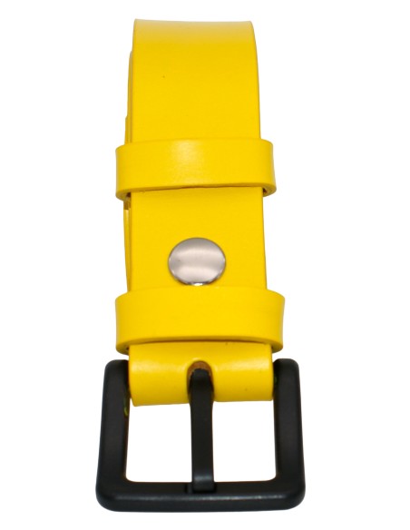 Ceinture en cuir spéciale aéroport 3,5 cm – boucle POM sans métal