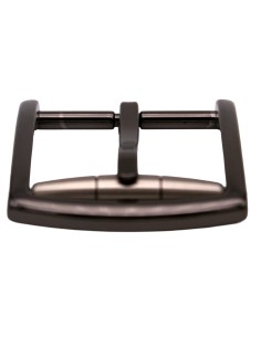 Boucle de ceinture métal 3,5 cm à rouleau – vue de face (noir graphite) 2