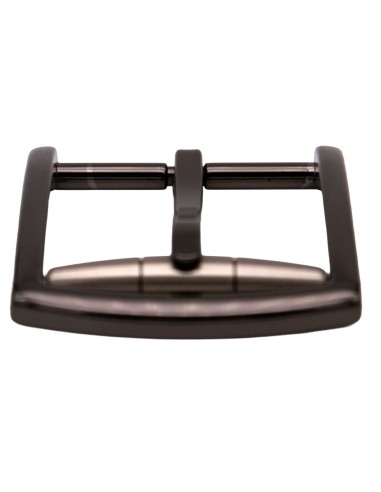 Boucle métal 3,5 cm – vue latérale, finition noir graphite