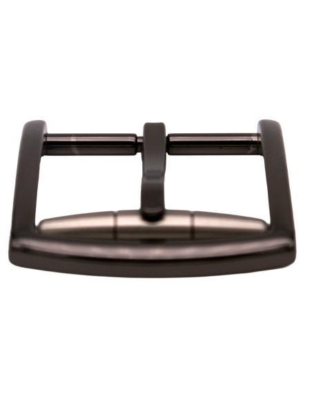 Boucle métal 3,5 cm – vue latérale, finition noir graphite