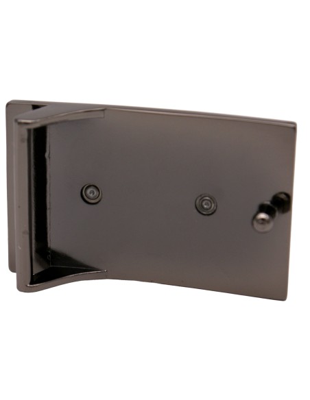 Boucle plaque métal 3,5 cm – vue arrière avec ergot (noir graphite)