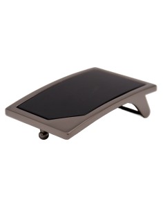 Boucle plaque 3,5 cm – profil (noir graphite)