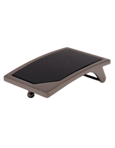 Boucle plaque 3,5 cm – profil (noir graphite)