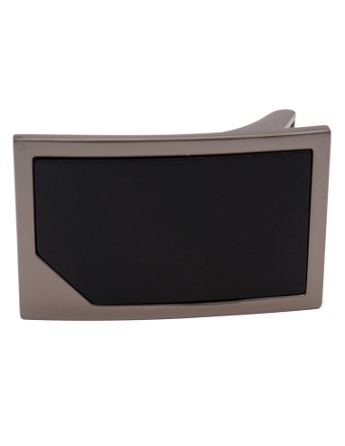 Boucle plaque 3,5 cm – vue de face (insert noir)