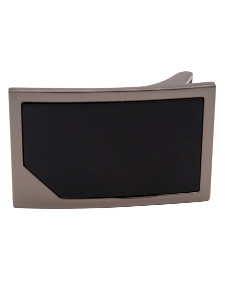 Boucle plaque 3,5 cm – vue de face (insert noir)