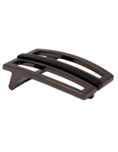 Boucle de ceinture 3,5 cm plaque noir ouverte graphite n°14
