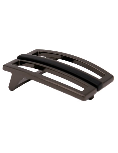 Boucle de ceinture 3,5 cm plaque noir ouverte graphite n°14