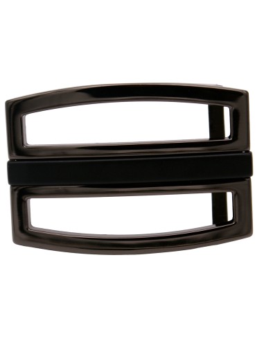 Boucle de ceinture 3,5 cm plaque noir ouverte...