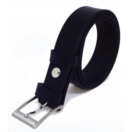 Ceinture noire classique 3 cm boucle 2