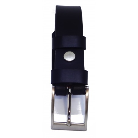 Ceinture noire classique 3 cm boucle 2