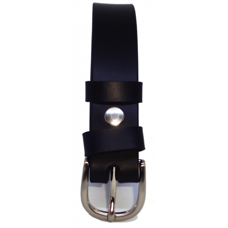 Ceinture noire classique 3 cm boucle 6