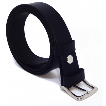 Ceinture noire classique 3 cm boucle 10