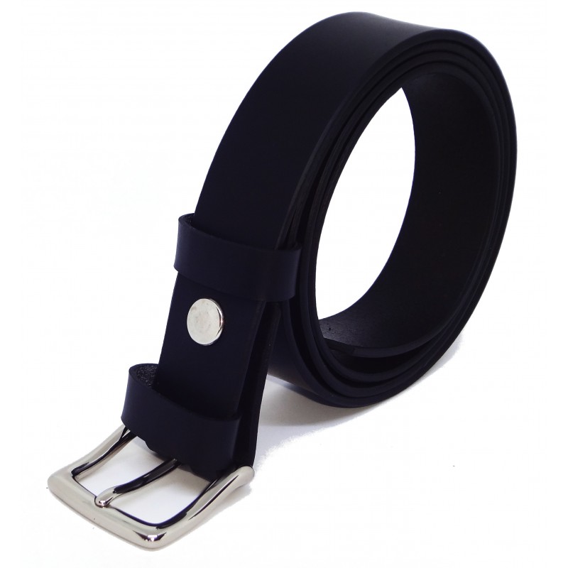 Ceinture noire classique 3 cm boucle 10