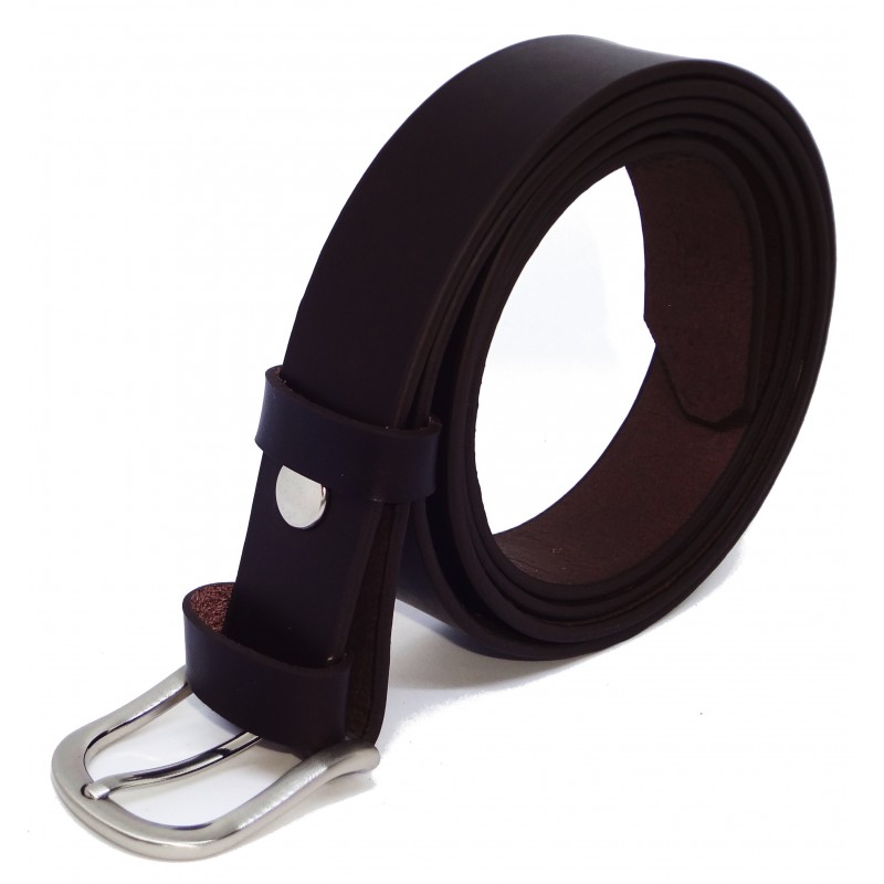 Ceinture Marron foncé classique 3 cm boucle 5