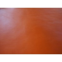 Ceinture femme en cuir éco-responsable orange de 2,5cm de large.